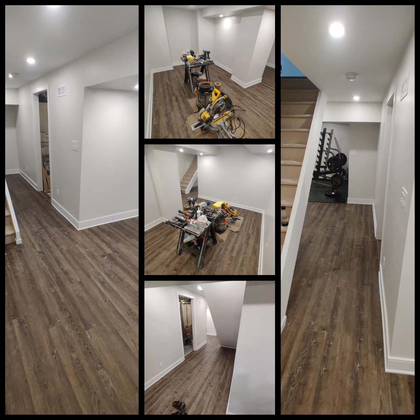 oakville-basement-drywall-mudding-taping-progress